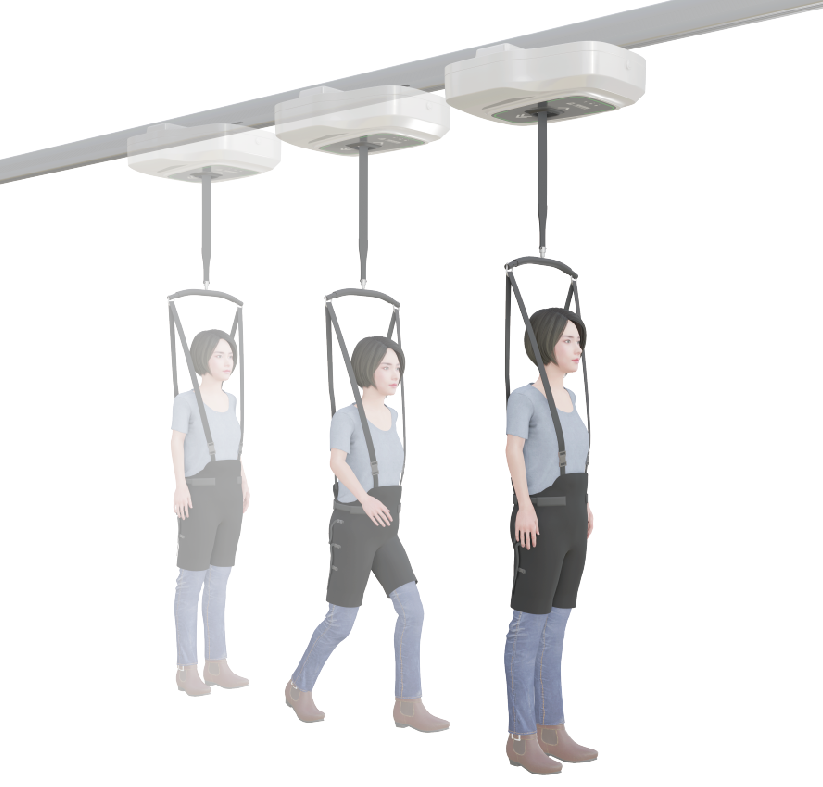 步行反饋?zhàn)赃m應(yīng)康復(fù)系統(tǒng) （步行康復(fù)機(jī)器人）